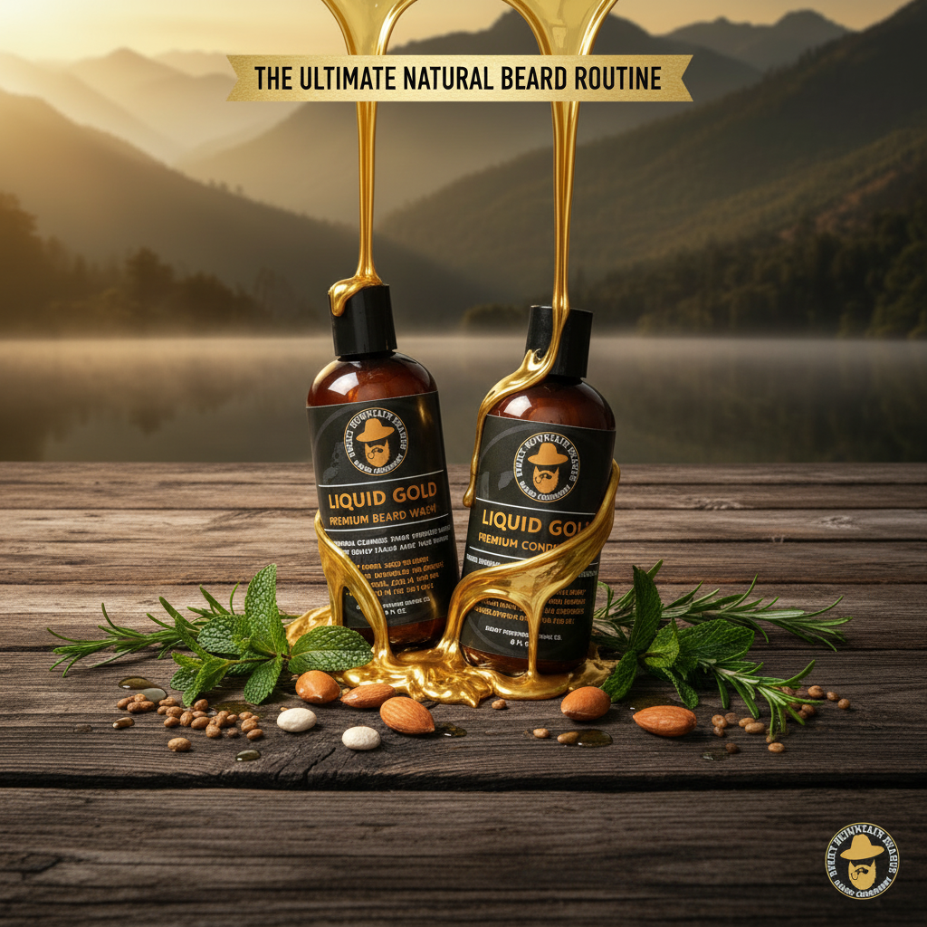 Liquid Gold Beard Care Bundle Wash + Conditioner
