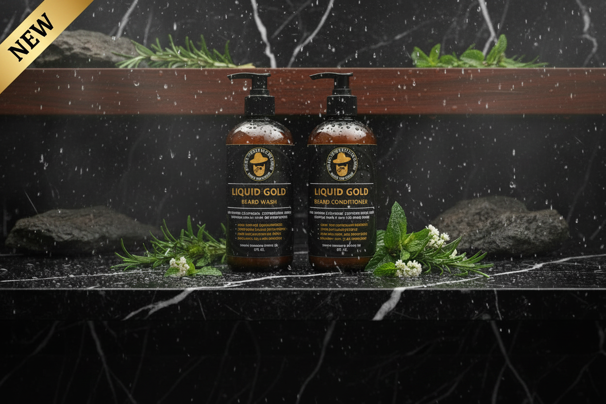 Liquid Gold – Header, NEW badge